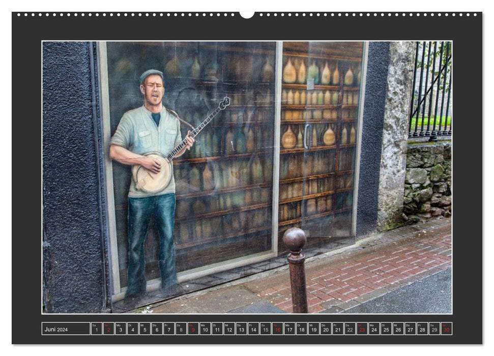 IRLAND - Die schönsten Fassadenmalereien (CALVENDO Premium Wandkalender 2024)