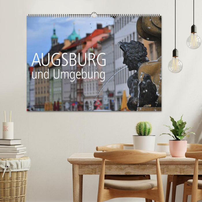 Augsburg und Umgebung (CALVENDO Wandkalender 2024)