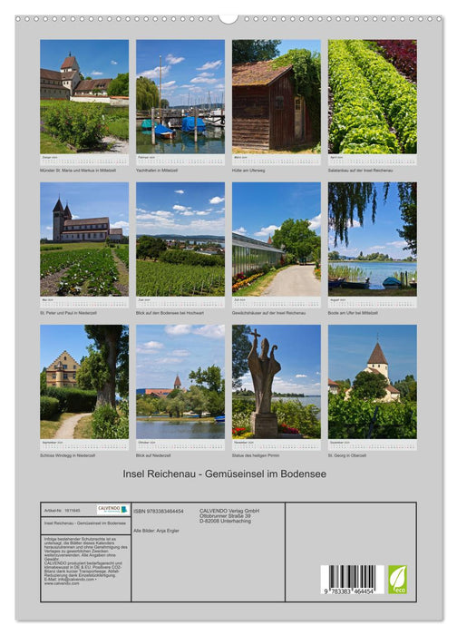 Île de Reichenau – Île aux légumes dans le lac de Constance (Calendrier mural CALVENDO Premium 2024) 