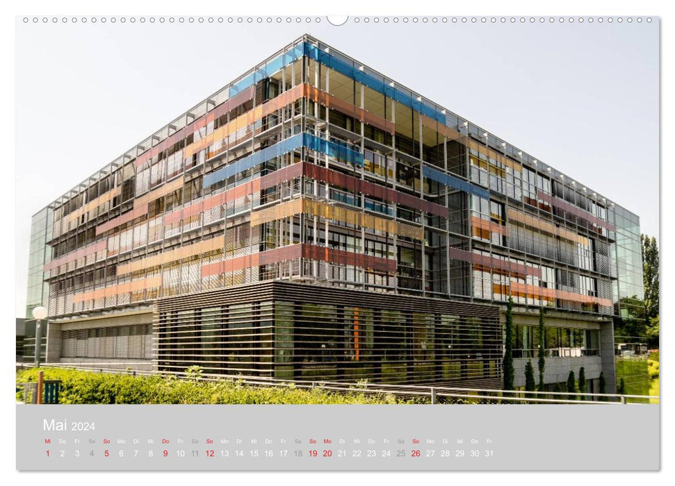 Heidelberg 2024 – Architecture moderne (Calendrier mural CALVENDO 2024) 