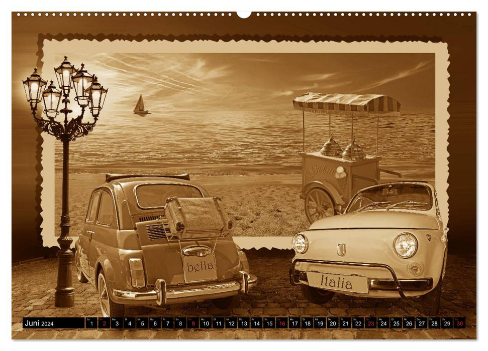 Nostalgie in Sepia (CALVENDO Premium Wandkalender 2024)