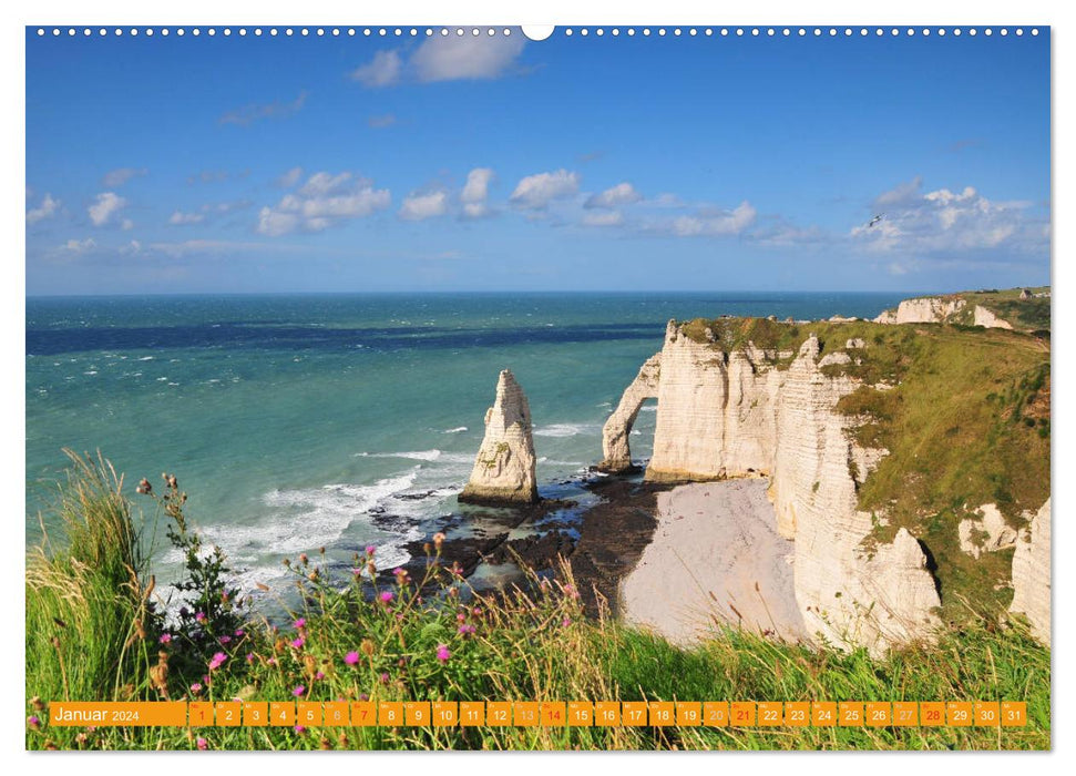 Quer durch die Normandie (CALVENDO Premium Wandkalender 2024)