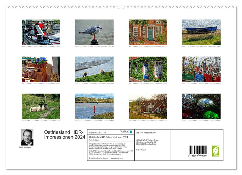 Ostfriesland HDR-Impressionen 2024 (CALVENDO Premium Wandkalender 2024)