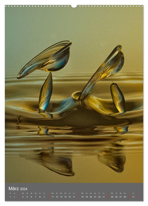 Liquid Art, Highspeed Tropfenfotografie (CALVENDO Premium Wandkalender 2024)
