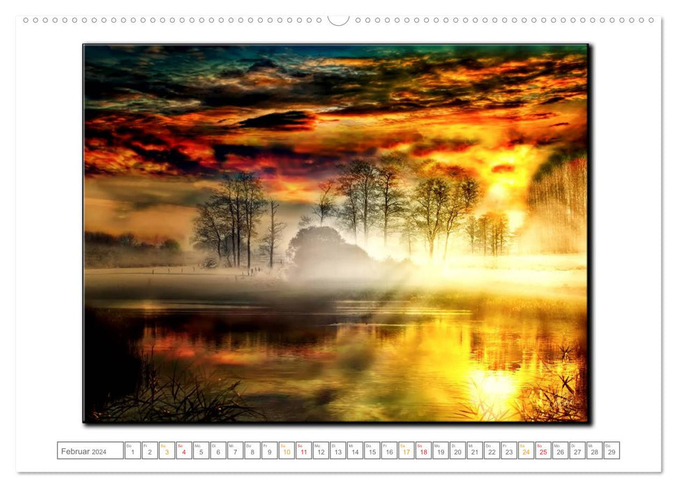 Zwischenzeiten - Zeiten zwischen Tag und Nacht (CALVENDO Premium Wandkalender 2024)