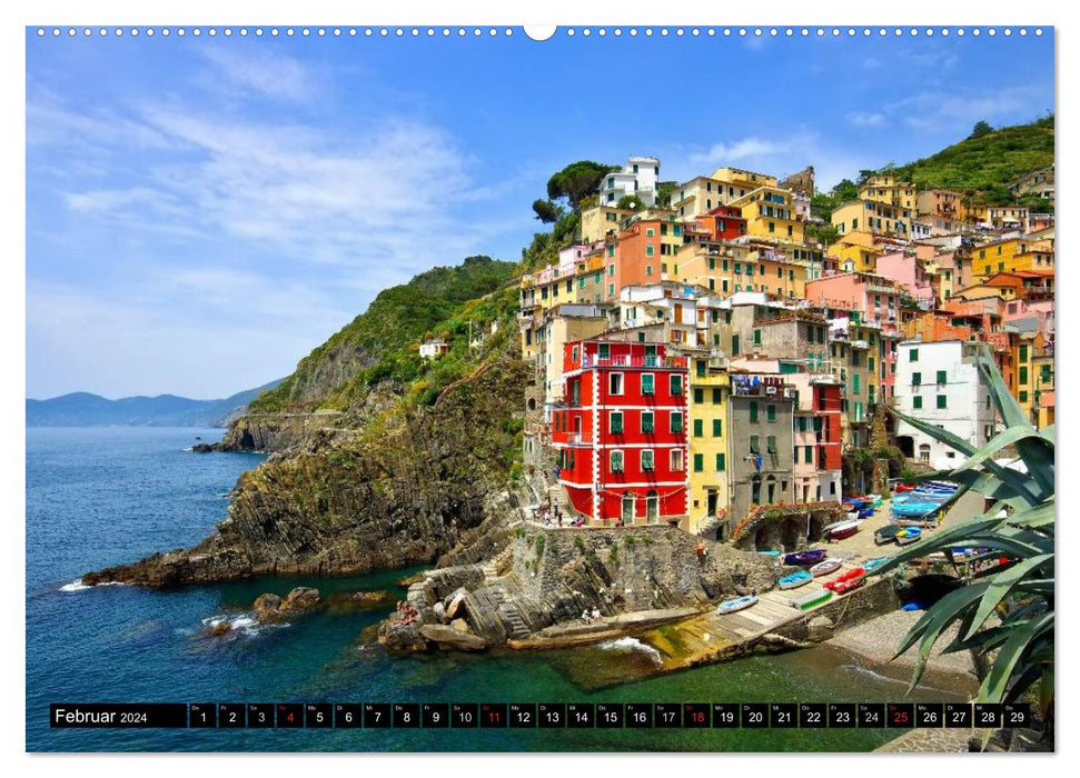 Liguria - Mountains and Sea (CALVENDO Premium Wall Calendar 2024) 