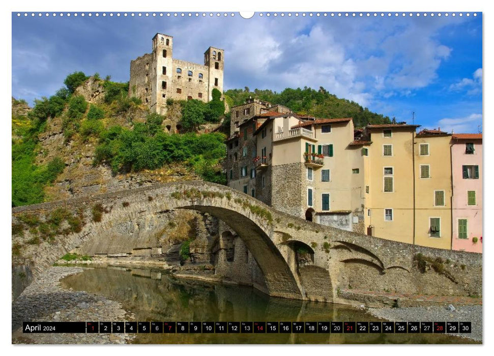 Ligurie – Montagnes et mer (Calvendo Premium Calendrier mural 2024) 