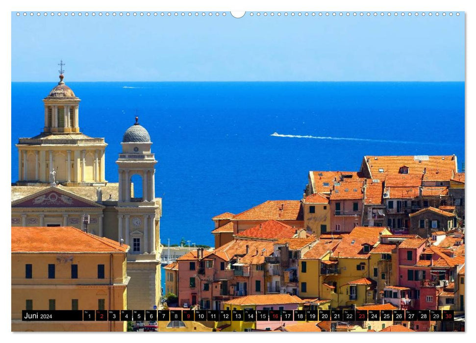 Liguria - Mountains and Sea (CALVENDO Premium Wall Calendar 2024) 