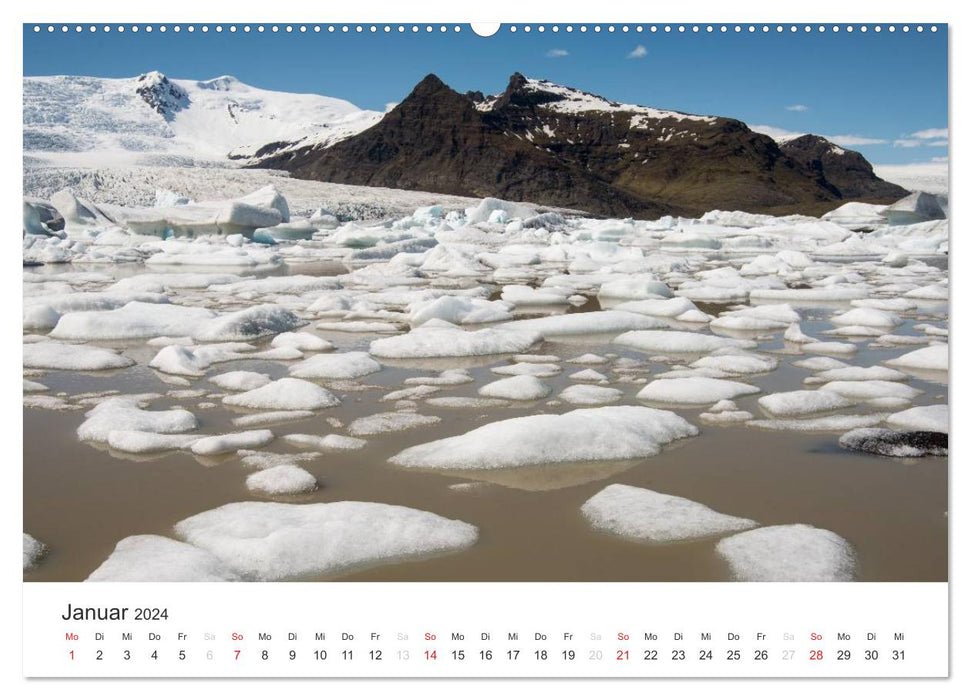 Wanderlust 2024 – Iceland’s vast landscapes (CALVENDO Premium Wall Calendar 2024) 