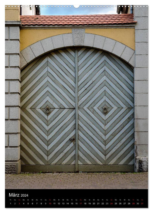 Türen und Portale aus Warburg/Westfalen (CALVENDO Premium Wandkalender 2024)