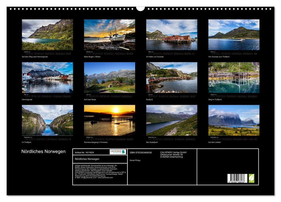 Northern Norway (CALVENDO wall calendar 2024) 