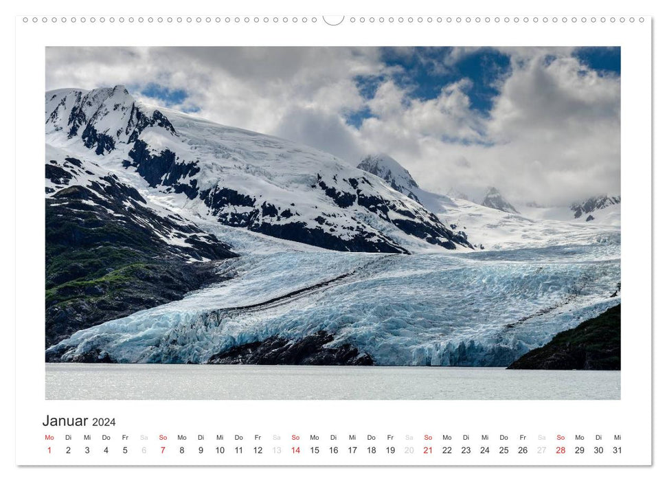 ALASKA Glacier ICE (CALVENDO Wall Calendar 2024) 