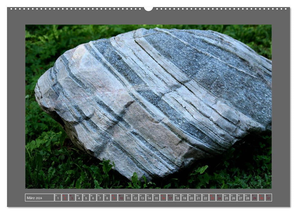 Rocks and mineral formations (CALVENDO Premium Wall Calendar 2024) 