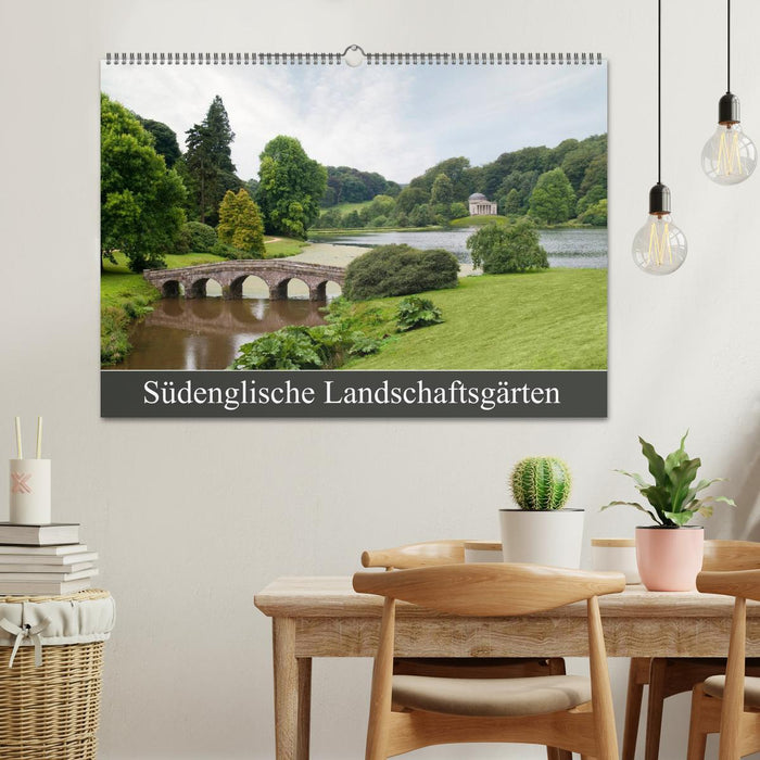 Südenglische Landschaftsgärten (CALVENDO Wandkalender 2024)