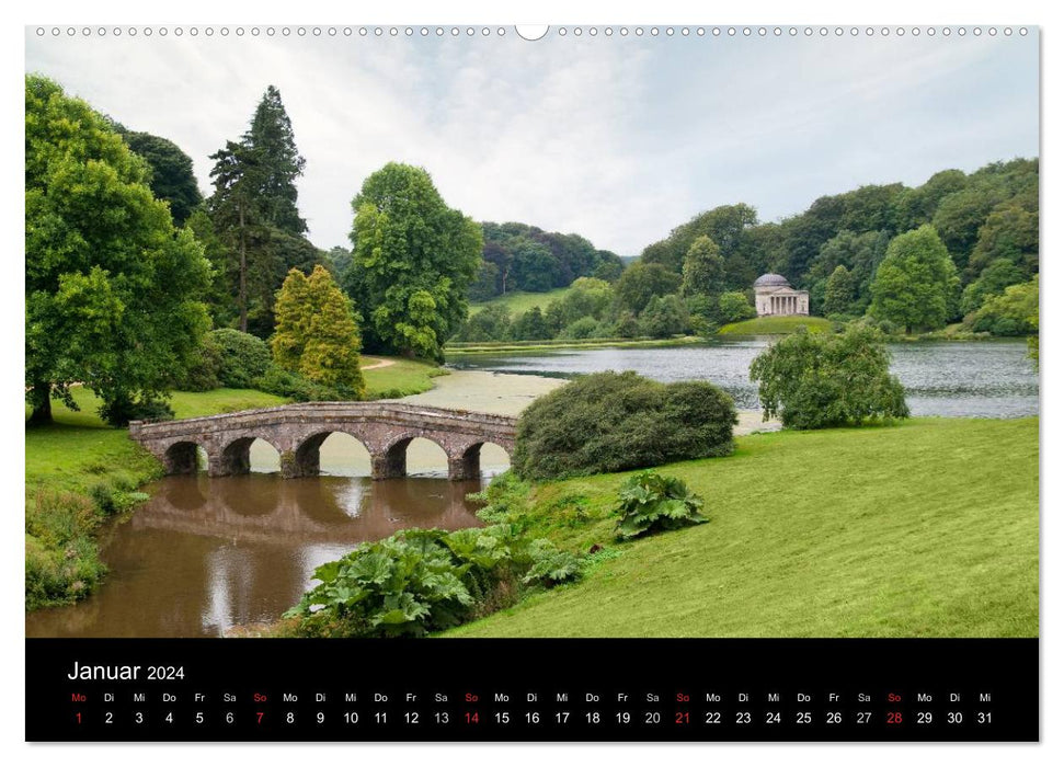 Südenglische Landschaftsgärten (CALVENDO Wandkalender 2024)