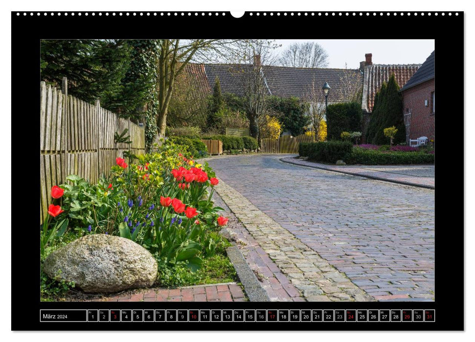 Rysum - Warfendorf in East Frisia (CALVENDO Premium Wall Calendar 2024) 