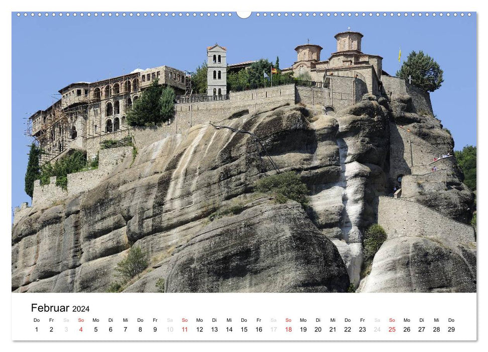 Churches and monasteries of Greece (CALVENDO Premium Wall Calendar 2024) 