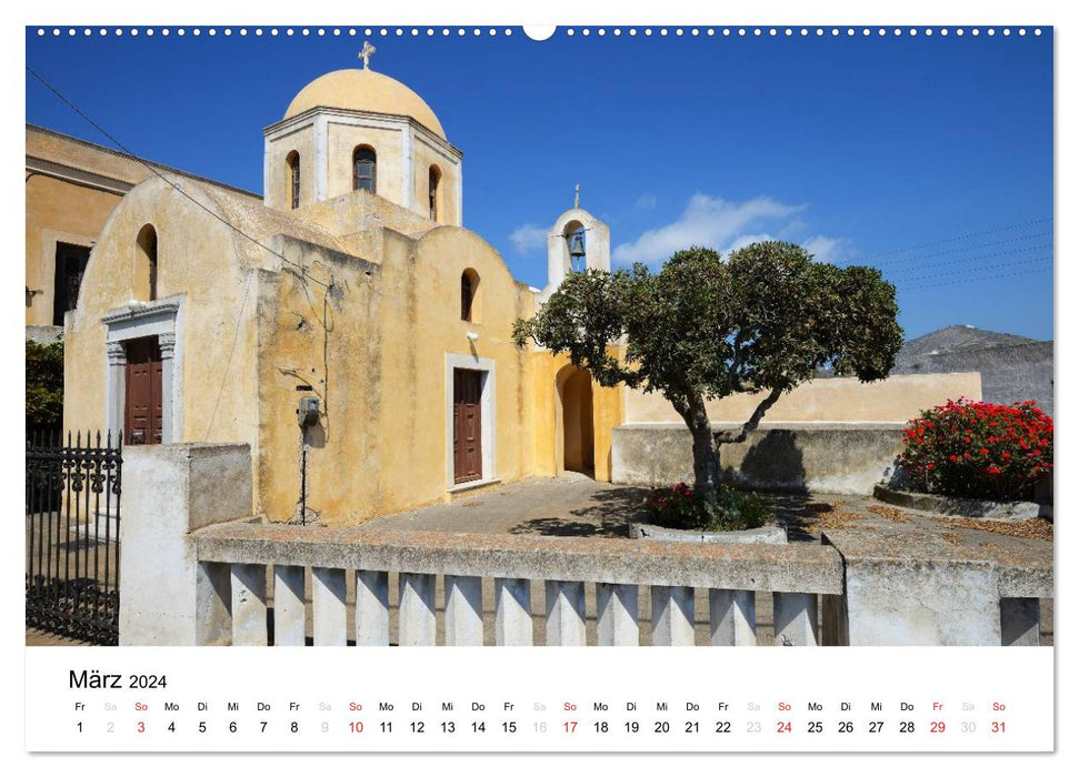 Churches and monasteries of Greece (CALVENDO Premium Wall Calendar 2024) 