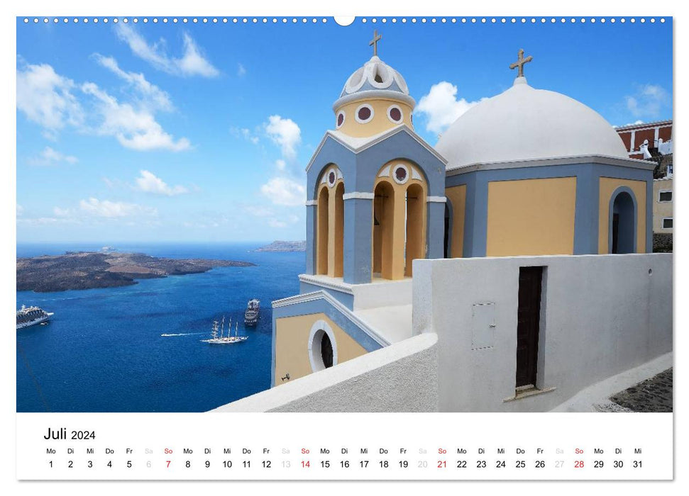 Churches and monasteries of Greece (CALVENDO Premium Wall Calendar 2024) 