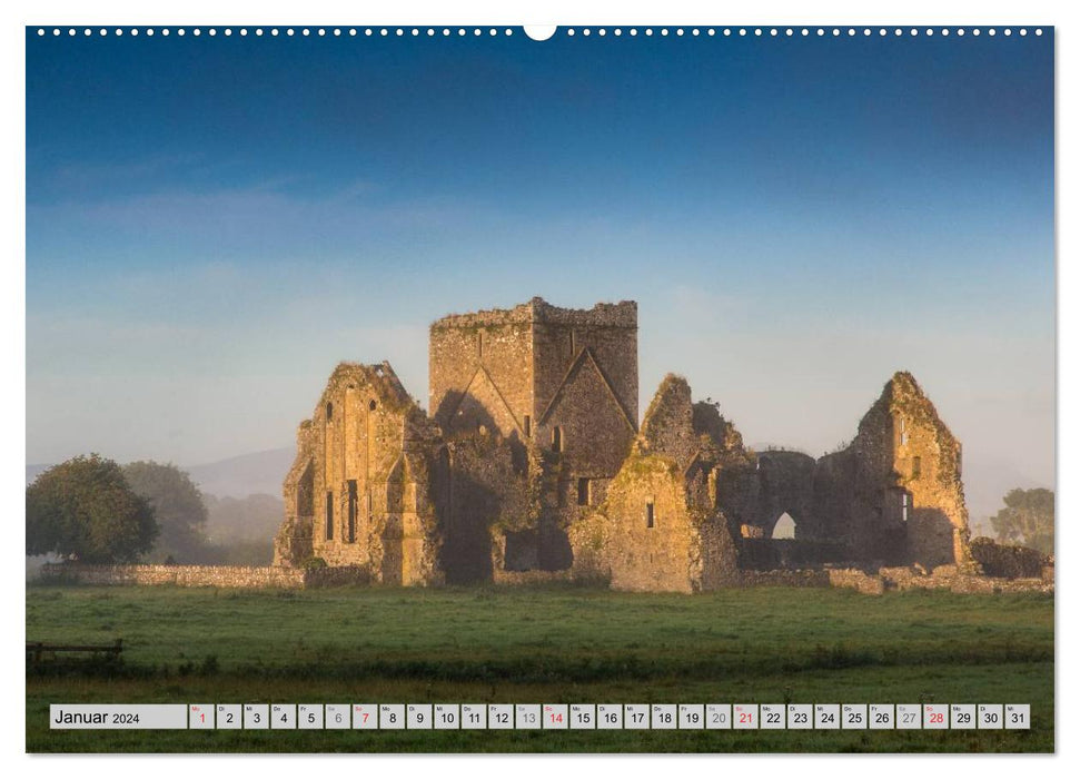 IRLAND - Geheimnisvolle Abteien (CALVENDO Premium Wandkalender 2024)