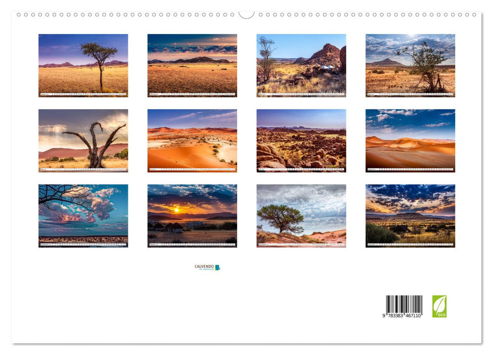 Namibia - Farben und Licht (CALVENDO Premium Wandkalender 2024)