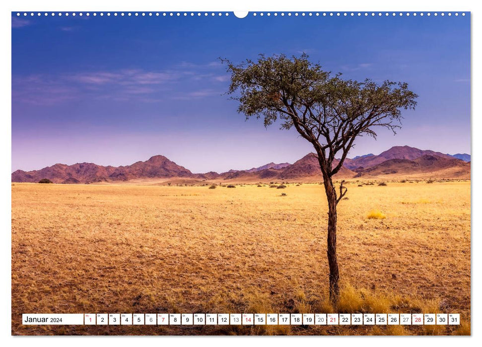 Namibia - Colors and Light (CALVENDO Premium Wall Calendar 2024) 