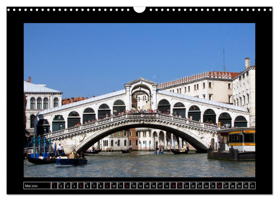 Esprit d'aventure romantique - Venise (Calendrier mural CALVENDO 2024) 