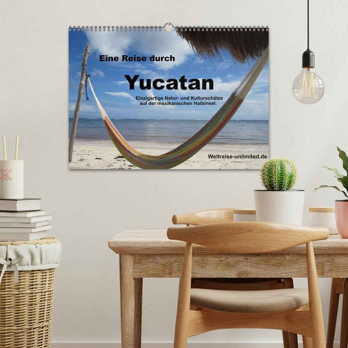 Un voyage à travers le Yucatan (Calendrier mural CALVENDO 2024) 