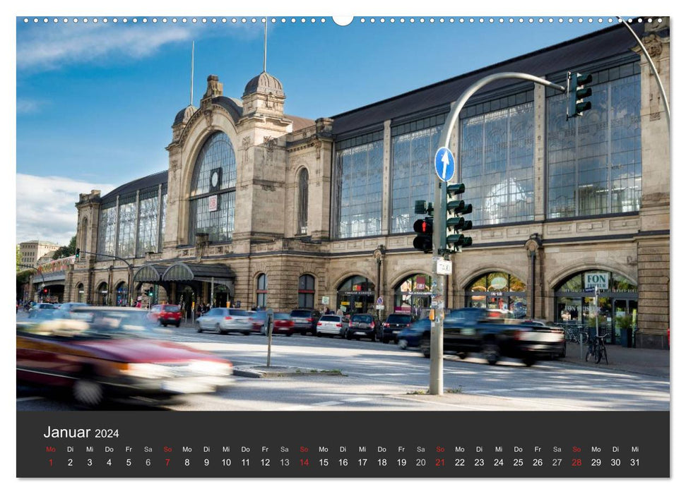 Hamburg city views (CALVENDO wall calendar 2024) 