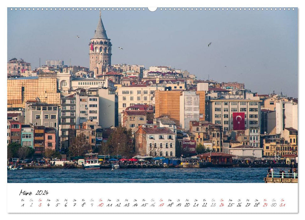 Istanbul - city on two continents (CALVENDO Premium Wall Calendar 2024) 