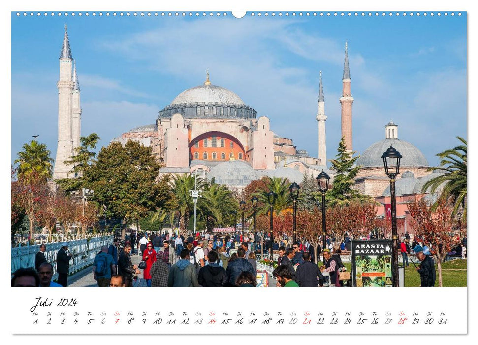 Istanbul - city on two continents (CALVENDO Premium Wall Calendar 2024) 