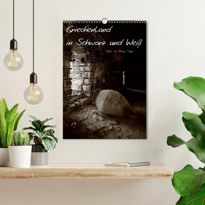 Greece in black and white (CALVENDO wall calendar 2024) 