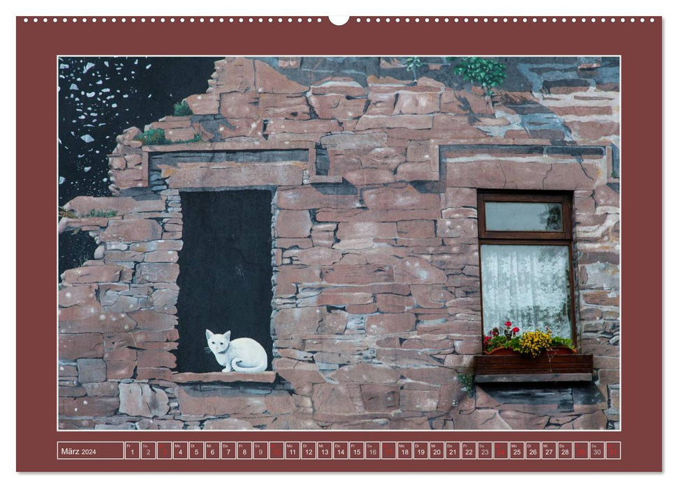 IRLAND - Die schönsten Fassadenmalereien (CALVENDO Wandkalender 2024)