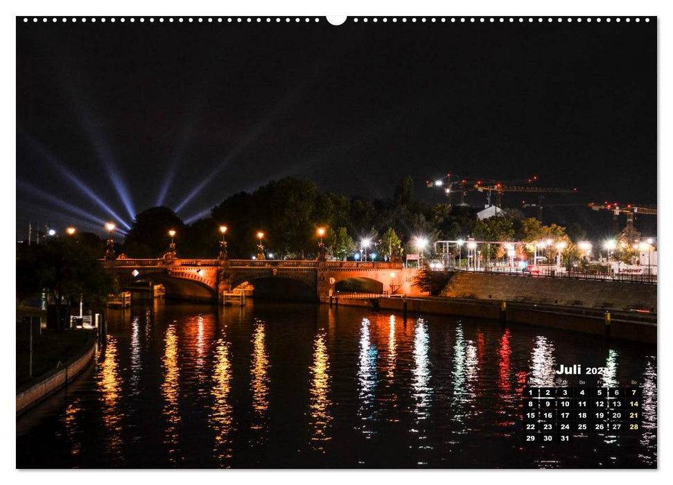 Berlin in Lights 2024 (CALVENDO Premium Wall Calendar 2024) 