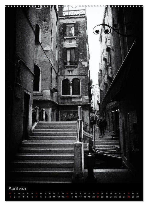 Venice Noir - Das etwas andere Venedig (CALVENDO Premium Wandkalender 2024)
