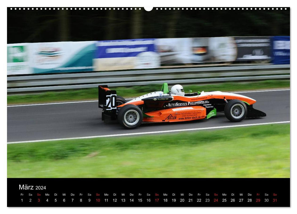 Formula racing cars on the mountain (CALVENDO Premium Wall Calendar 2024) 