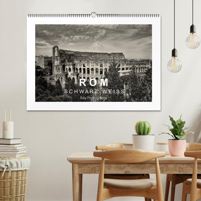 Rome in black and white (CALVENDO wall calendar 2024) 