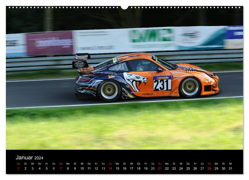 Osnabrück mountain race – racing cars on the mountain (CALVENDO Premium Wall Calendar 2024) 