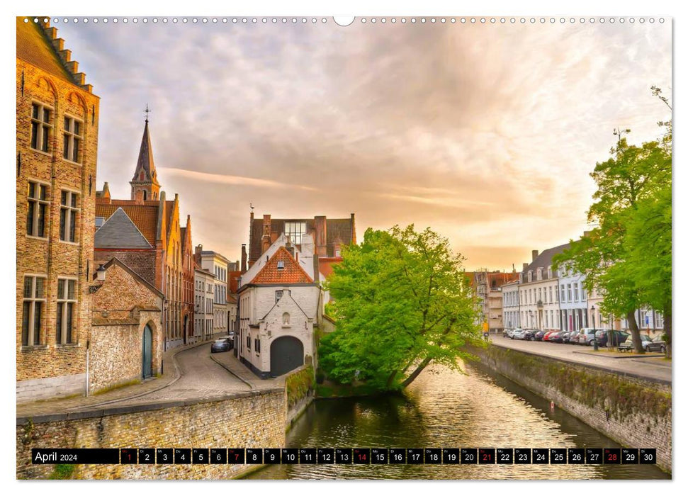 The canals of Bruges (CALVENDO wall calendar 2024) 