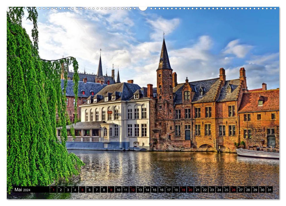 The canals of Bruges (CALVENDO wall calendar 2024) 