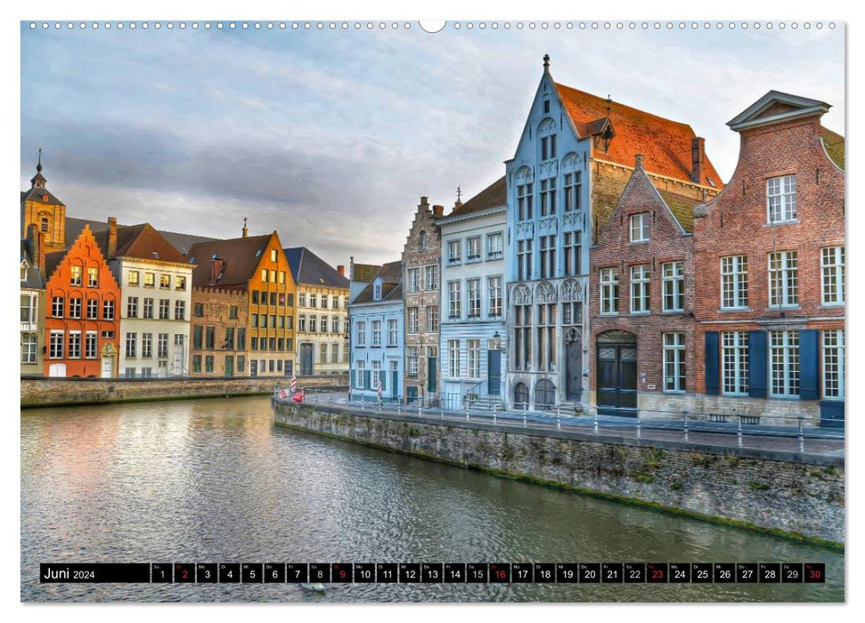 The canals of Bruges (CALVENDO wall calendar 2024) 