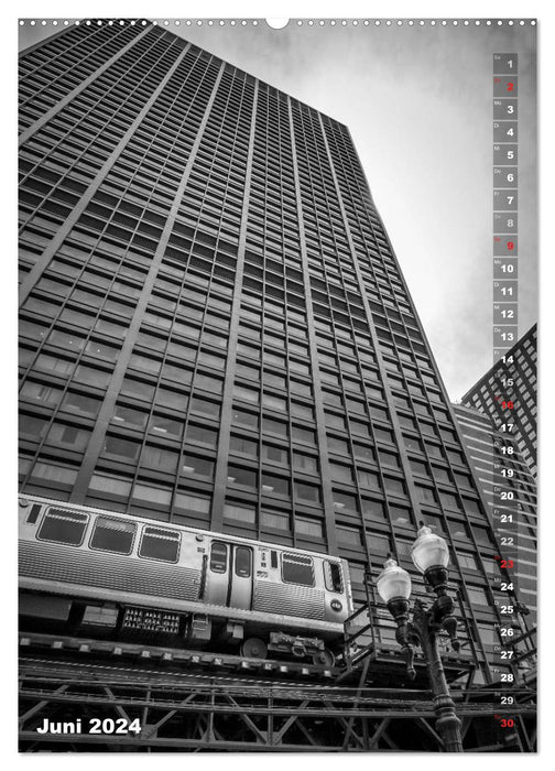 CHICAGO Vertikale Impressionen (CALVENDO Wandkalender 2024)