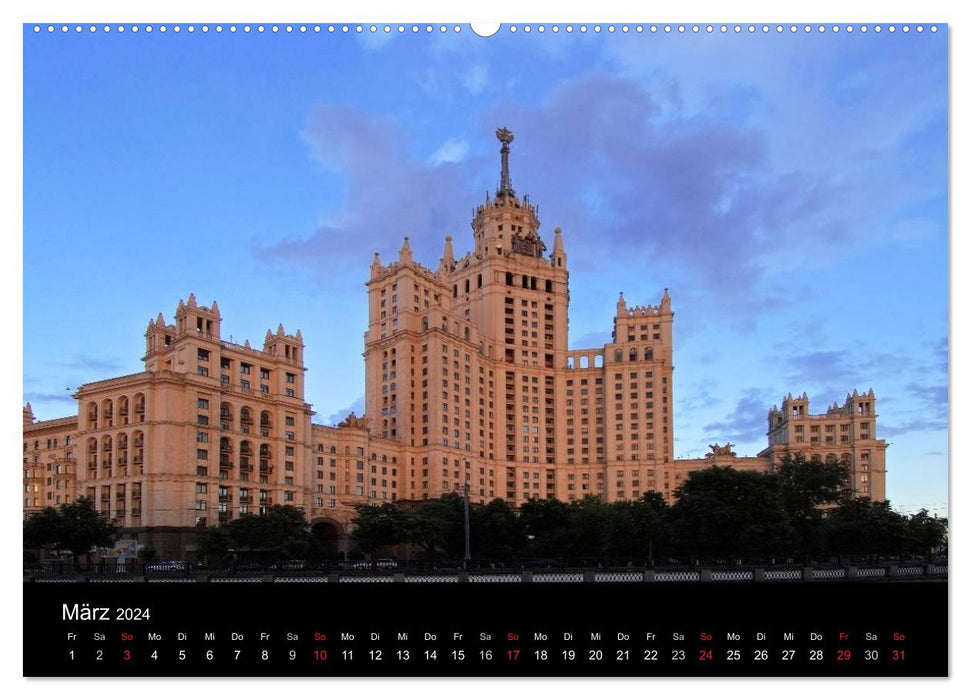 Moscou (Calvendo Premium Calendrier mural 2024) 