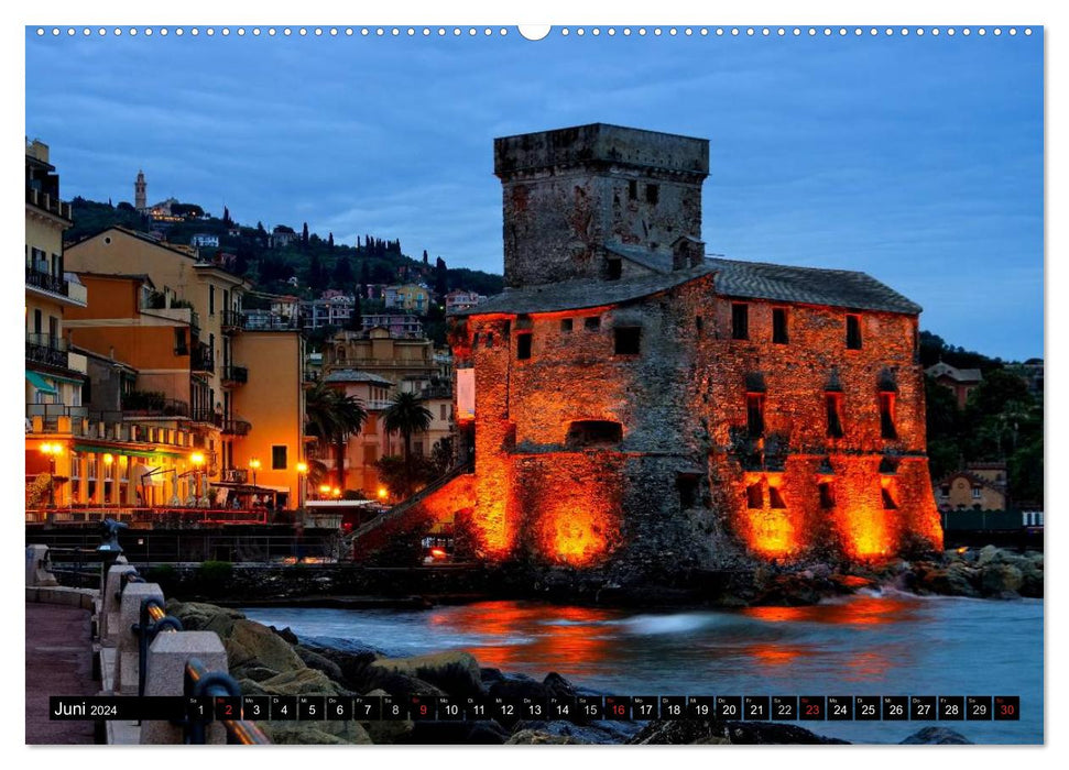 Vacances sur la Riviera italienne (Calvendo Premium Wall Calendar 2024) 