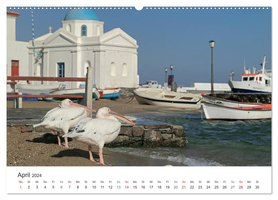 MYKONOS – Île de la Jet Set (Calvendo Premium Wall Calendar 2024) 