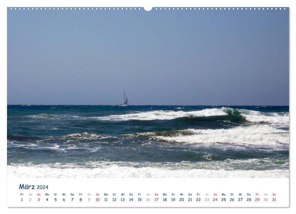 COSTA DEL SOL - Wave Game (CALVENDO Premium Wall Calendar 2024) 