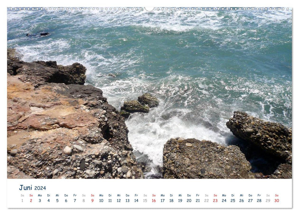 COSTA DEL SOL - Wave Game (CALVENDO Premium Wall Calendar 2024) 