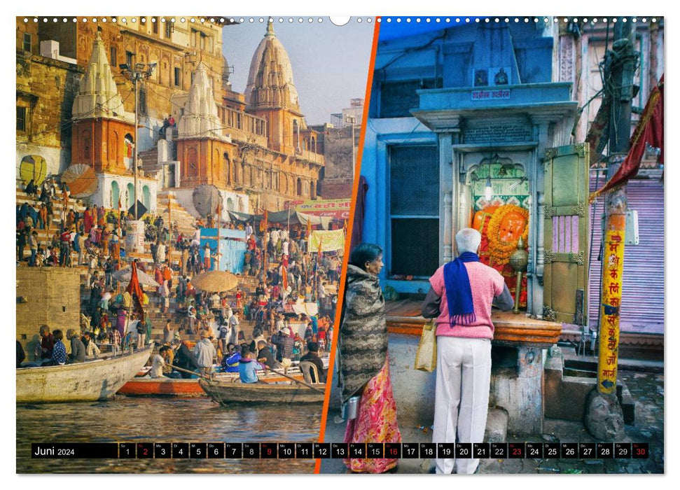 INDIEN Menschen Farben Impressionen (CALVENDO Premium Wandkalender 2024)