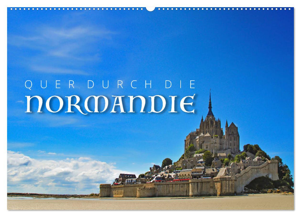 A travers la Normandie (Calendrier mural CALVENDO 2024) 