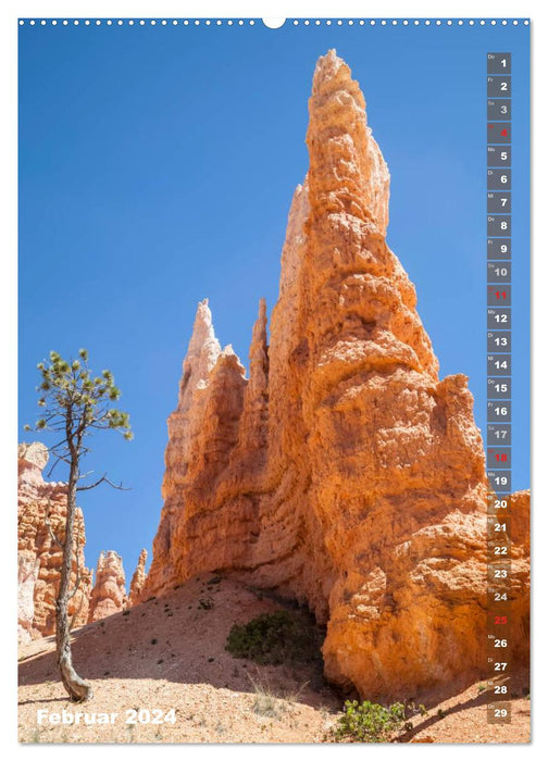 ARIZONA AND UTAH Red Rocks (CALVENDO Premium Wall Calendar 2024) 